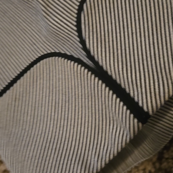 Striped Navy and White Women's Jacket By Clasiques for Nordstrom - Picture 4 of 7